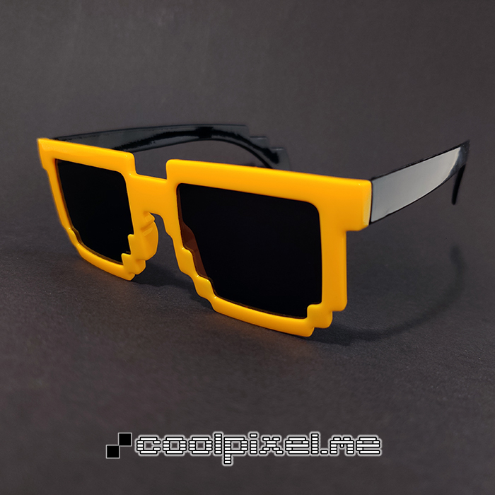 CoolPixel.me MODEL 000 – STEL varm gul orange m sorte vinger, blank, LINSE normal – STR 14,4