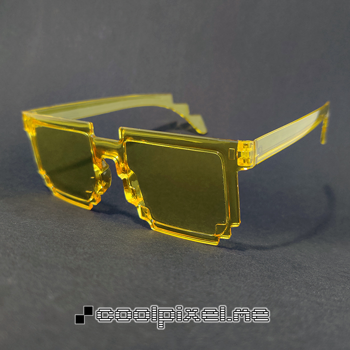 CoolPixe.me MODEL 205 – STEL gennemsigtig gul, blank, LINSE gennemsigtig gul – STR 14,4