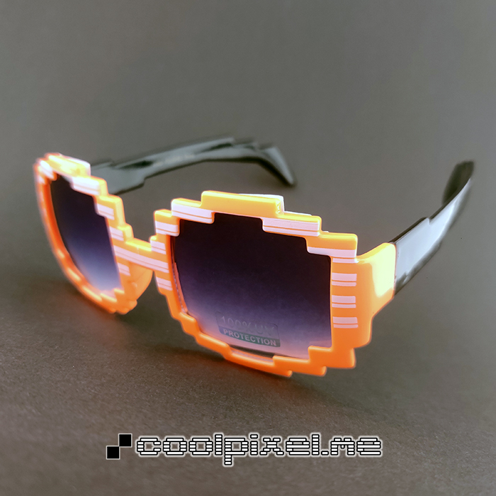 MODEL 249- STEL orange, blank med sorte striber og sorte vinger, LINSE lilla gradueret – STR 13,8