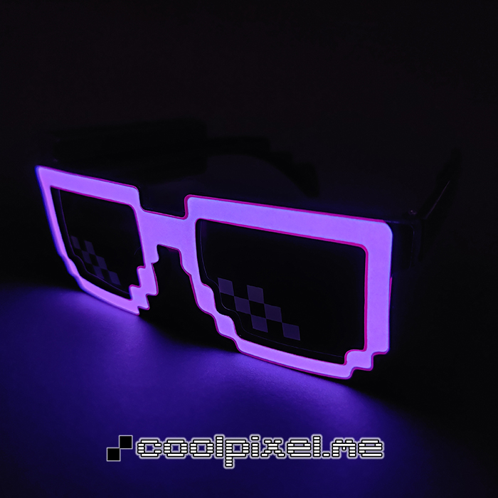 MODEL 103 – STEL Le pink, blank, LINSE normal med hvide pixels – STR 14,3