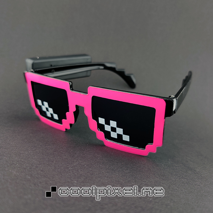 MODEL 103 - STEL Le pink, blank, LINSE normal med hvide pixels - STR 14,3 - PRIS 250 - photo light box w LOGO - 3