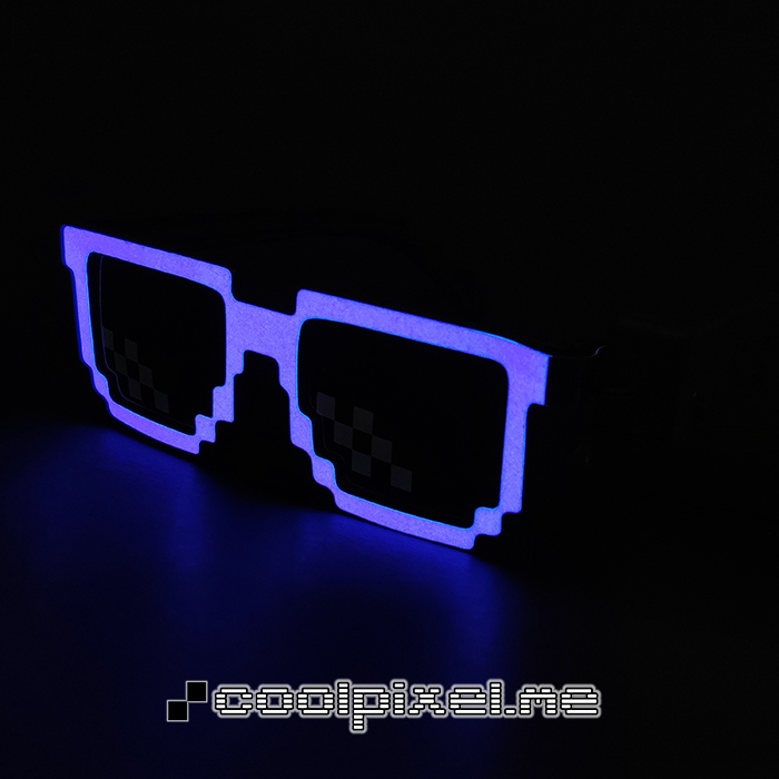 MODEL 104 – STEL Le lilla, blank, LINSE normal med hvide pixels – STR 14,3