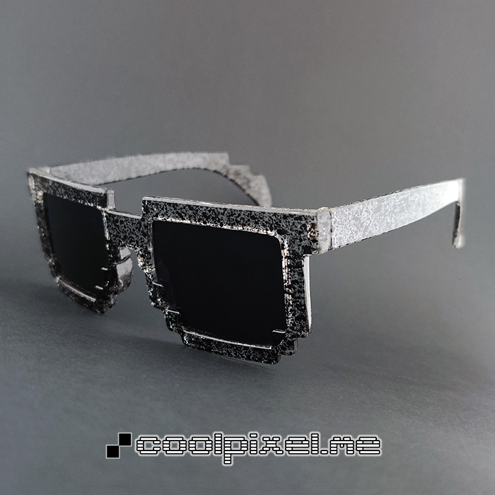 MODEL 043 – STEL halvgennemsigtig sort mønstret blank, LINSE normal – STR 14,5